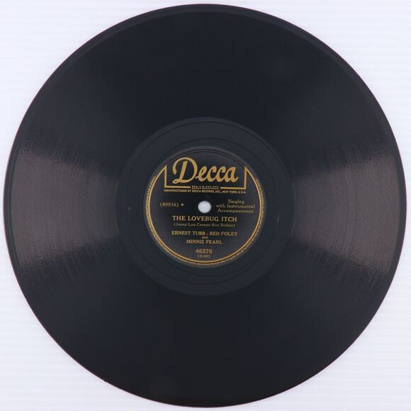 Red Foley, Ernest Tubb - Texas Vs Kentucky/Lovebug Itch 1950 78rpm Record 46278 - Picture 4 of 16